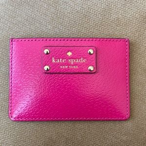 Pink Kate Spade card wallet